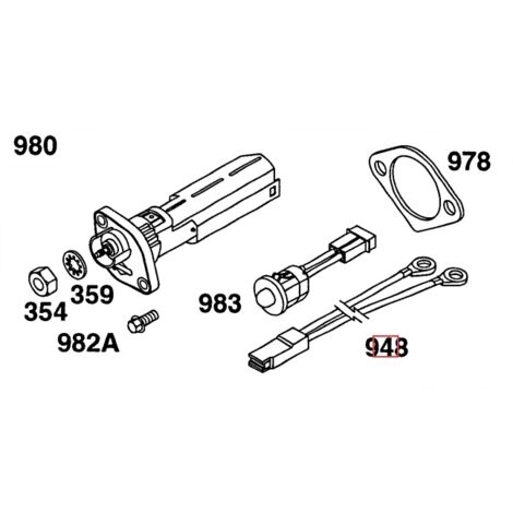 Harnais original BRIGGS & STRATTON pour moteur de tondeuse 492334