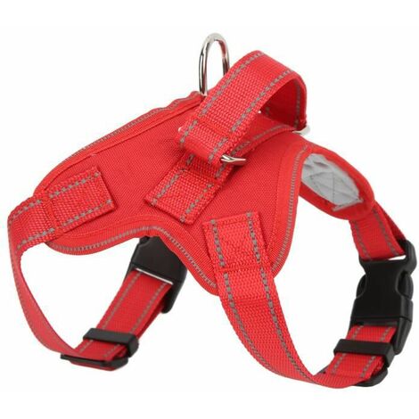 harnais pour animal de compagnie Harnais pour chien Harnais de selle pour animaux de compagnie en tissu Oxford réglable