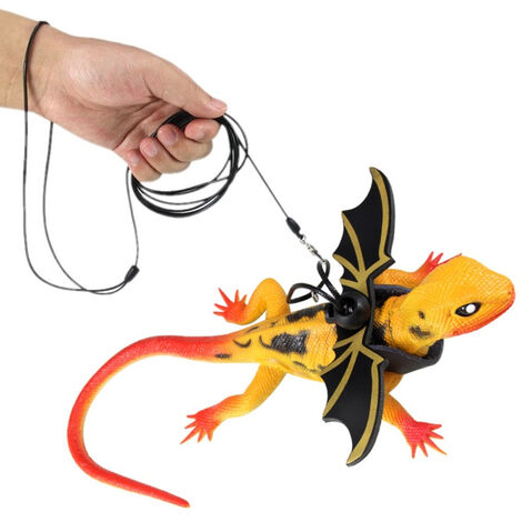 Harnais Pour Animaux De Compagnie, 3 Hamacs En Cuir Avec Harnais De Lézard Barbu En Cuir