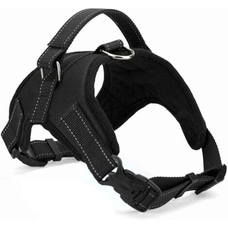 Harnais pour chien avec poignée, facile à contrôler, harnais réglable avec poignée de contrôle, respirant et durable.
