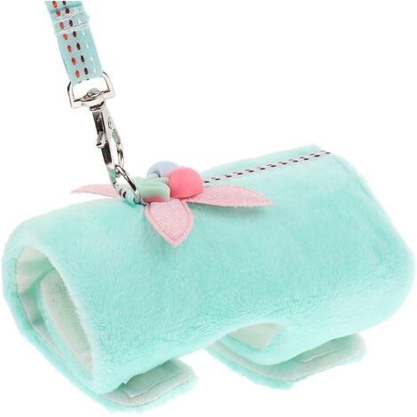 Harnais pour hamster avec sangle de poitrine en corde de traction (vert L)