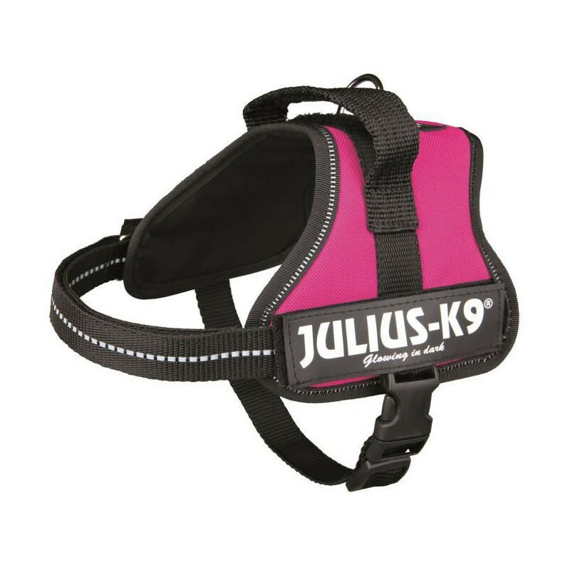 Harnais Power Julius-K9 - Mini-Mini - S : 40-53 cm-22 mm - Fuchsia - Pour chien