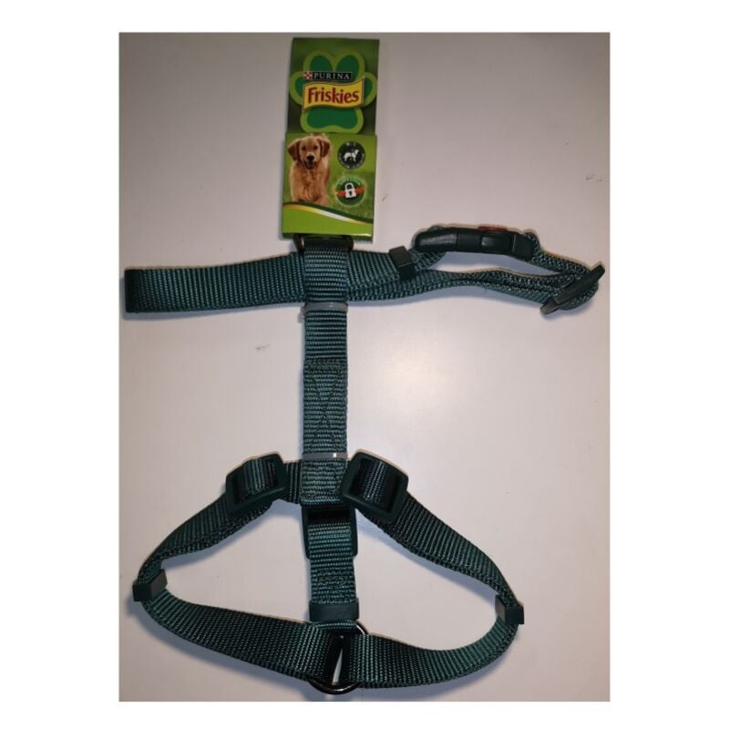 Friskies - Green nylon harness for dogs - Size ml Purina