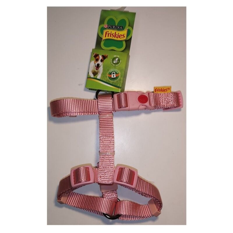 Friskies - Pink nylon harness for dogs - Size xs-s Purina