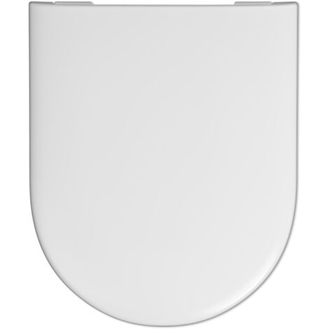 HAMBERGER WC-Sitz Tube SoftClose Premium mit Edelstahl-Klappdübel C4302G weiß