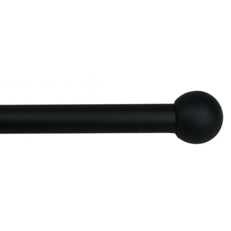 HAROLD - Kit tringle extensible ø 16/19 mm 110 à 210cm Coloris - Noir mat