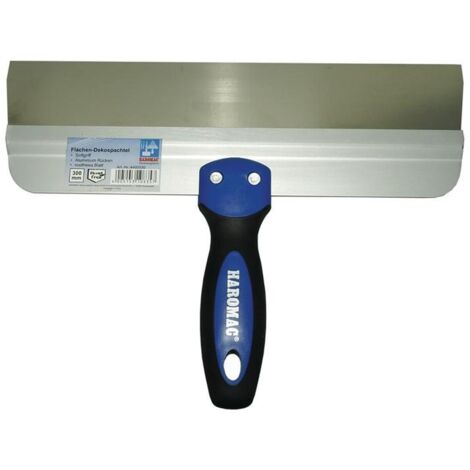 HAROMAC Flächendekorspachtel Breite 300 mm2-Komponentengriff rostfreier Edelstahl