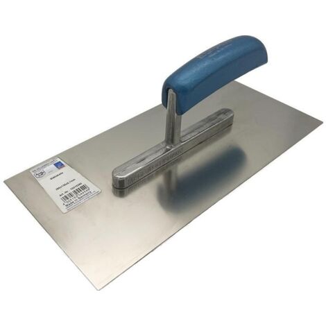 HAROMAC Glättekelle Länge 280 mm Breite 130 mmBuchenholzgriff rostfreier Edelstahl