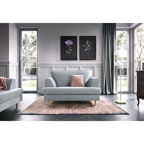 main image of "Harper Cuddle Chair - color Light Grey"
