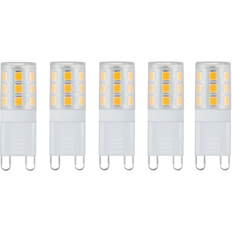 HARPERLIVING Harper Living 3 Watts G9 LED Bulb Clear Capsule Warm White Non-Dimmable, Pack of 5