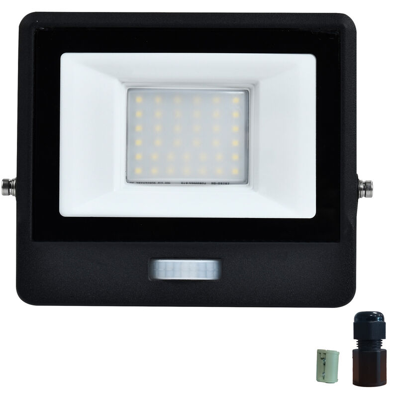 Harper Living - pir Security Floodlight with Fast Connector, Weatherproof IP65, 30 Watts