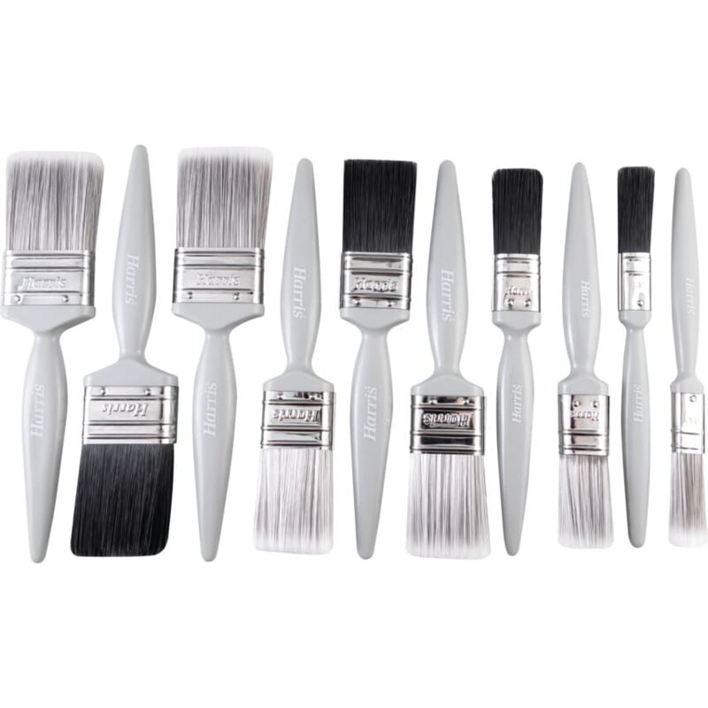 Essentials Wall, Ceiling & Gloss Paint Brush Set Pack 10 - 101011007 - Harris