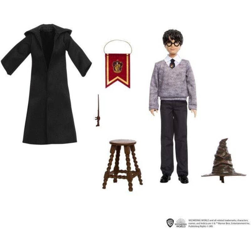 Mattel - harry & le choixpeau magique HND78 - poupee mannequin harry potter