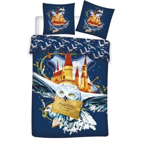Harry Potter Bettwäsche Set Bettbezug 140x200 cm und Kissenbezug 63x63cm für das Kinderzimmer