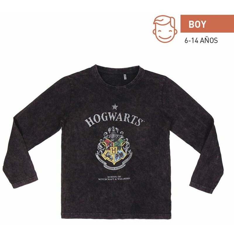 

Harry Potter Camiseta de Manga Larga Infantil Harry Potter Gris oscuro 6 Años