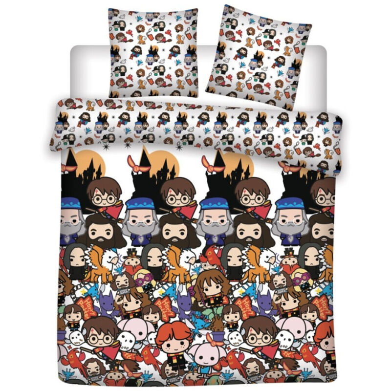 Parure de lit double réversible Harry Potter - 200 cm x 200 cm