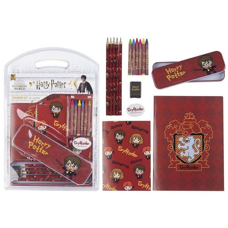 

Harry Potter Set de Papelería Harry Potter 16 Piezas Rojo