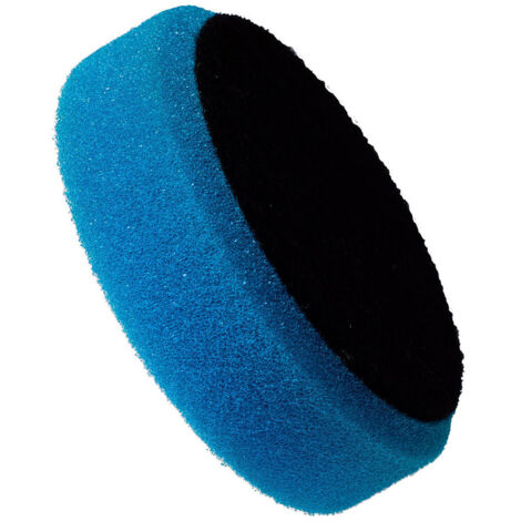 Hartes Polierpad 80/70 mit Klett-Schwamm-Polierscheibe blau ABW