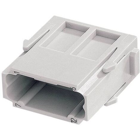 Harting 09 14 012 3001 Inserto maschio Han® DD-Modul 12 + PE A crimpare 2 pz.