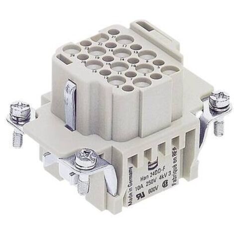 Harting 09 16 024 3101 Inserto femmina Han® DD 24 + PE A crimpare 1 pz.
