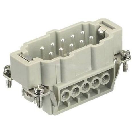 Harting 09 33 010 2601 Inserto maschio Han® E 10 + PE A vite 1 pz.