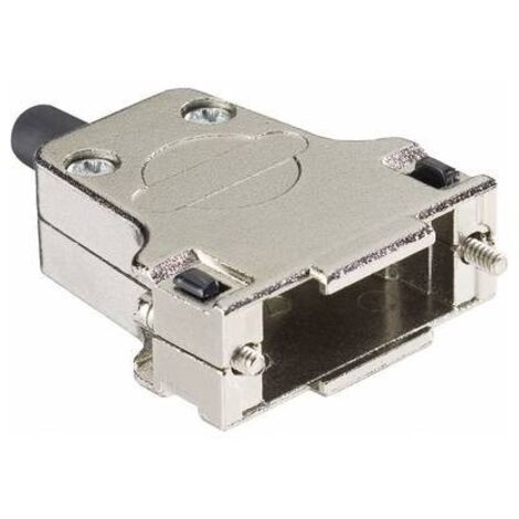 Harting 09 67 037 0344 09 67 037 0344 Guscio SUB-D Numero Poli (num): 37 Metallo 180 ° Argento 1 pz.
