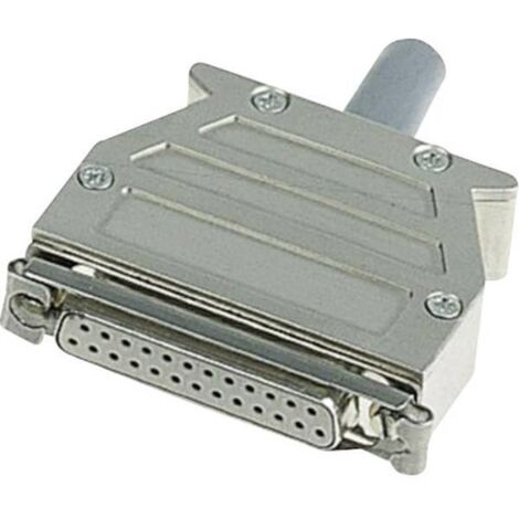 Harting 09 67 037 0453 09 67 037 0453 Guscio SUB-D Numero Poli (num): 37 Plastica metallizzata 180 ° Argento 1 pz.