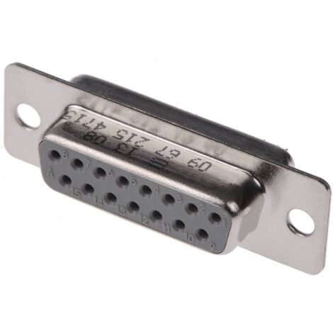 Harting 09 67 215 4715 Connettore femmina SUB-D 180 ° Numero Poli (num): 15 Punte a saldare 1 pz.