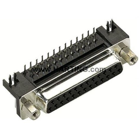 Harting 09 68 153 5612 Connettore femmina SUB-D 90 ° Numero Poli (num): 9 A saldare 1 pz.