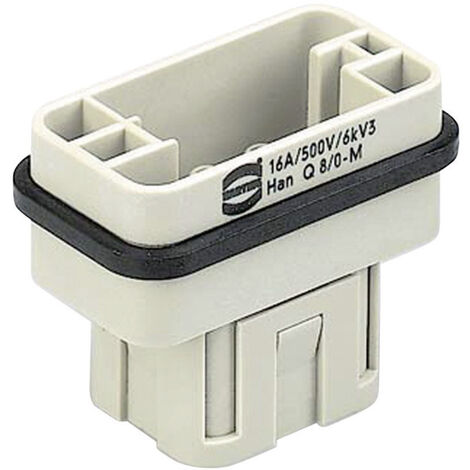 HARTING 09120083001 Stifteinsatz Han® Q 8 + PE Crimpen 1 St.