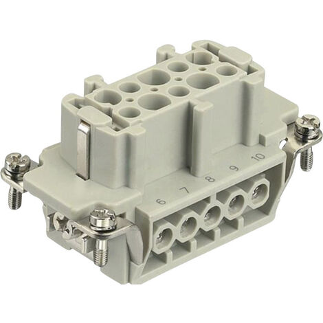 HARTING 09330102701 Buchseneinsatz Han® E 10 + PE Schrauben 1 St.
