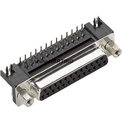 Harting 09684635812 Connettore maschio SUB-D 90 ° Numero Poli (num): 37 A saldare 1 pz.