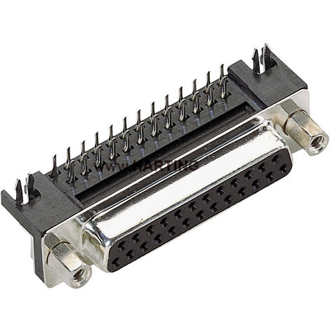 HARTING  09684635812 D-SUB Stiftleiste 90 ° Polzahl: 37 Löten 1 St.