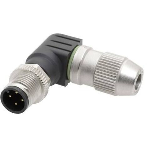 Harting 21 01 140 5081 Connettore non confezionato per sensore o attuatore M12 Spina angolata Numero di poli: 4 1 pz.
