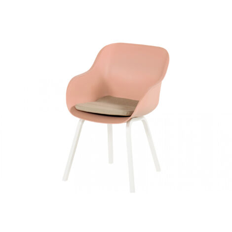 Hartman Le Soleil Element Dining Stuhl pink inkl. SEAQUAL Sitzkissen taupe