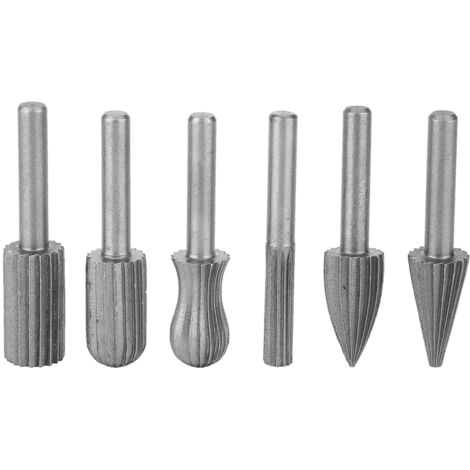 Hartmetall-Fräser für Holz, Metall und Gravuren, 6 mm Schaft – Komplettset