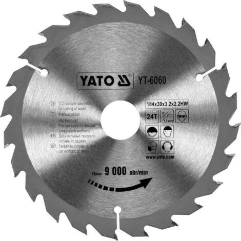 Hartmetall Sägeblatt 184x30mm 24Z