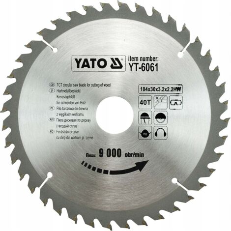 Hartmetall Sägeblatt 184x30mm 40Z