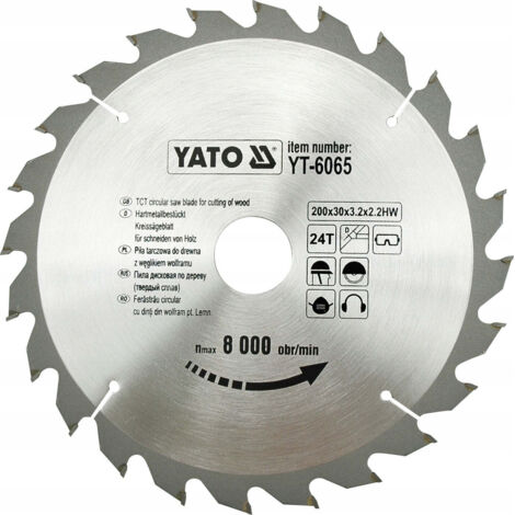 Hartmetall Sägeblatt 200x30mm 24Z