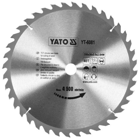 Hartmetall Sägeblatt 350x30mm 40Z