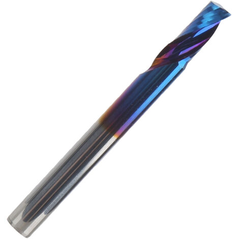 Hartmetall-Schaftfräser für CNC-Bearbeitung, einschneidig, spiralförmig, 4x8x40 mm, zum Gravieren und Bearbeiten