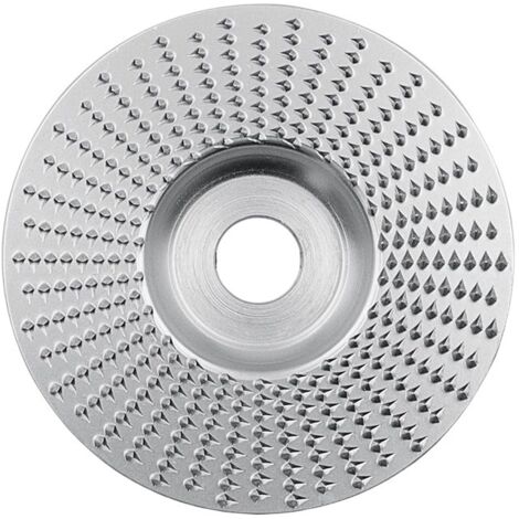 Hartmetallbeschichtete Holzschleifscheibe, flach, silber, 1 Stück