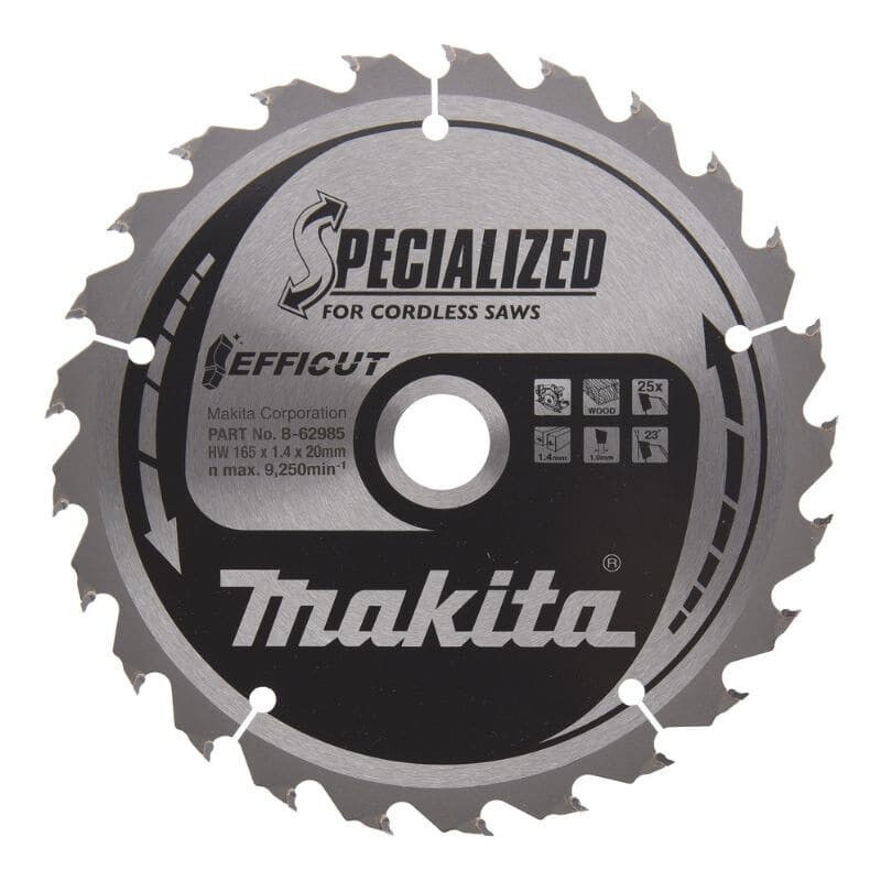 Image of Kreissägeblatt specialized efficut Ø165mm 25Zahn Makita B-62985