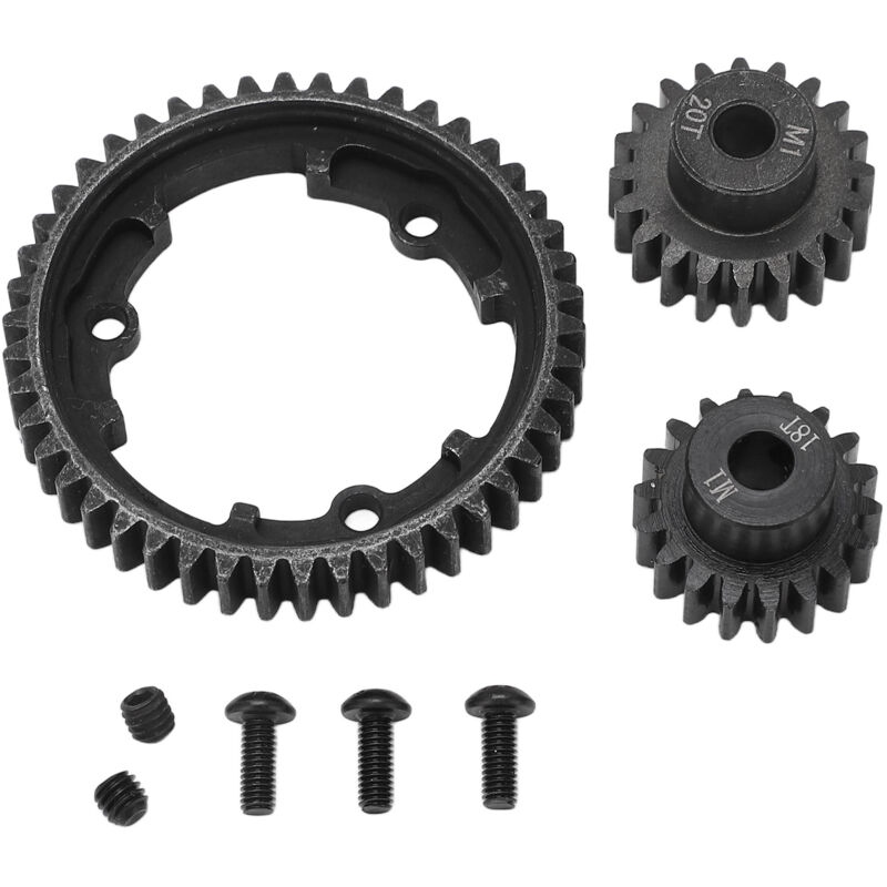 Image of Hartstahl 46T Hauptsporngetriebe M1 18T 20T Ritzel für Traxxas xo 1 e Revo 2.0 Fernbedienungsauto