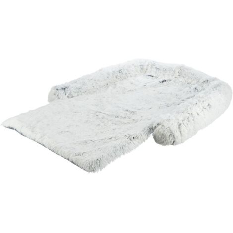 Harvey divano con coperta 80x130cm colore bianco-nero