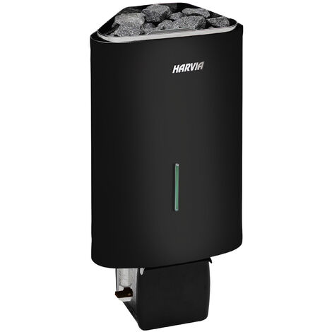 Harvia Delta Combi D29S 2,9 kW Black Saunaofen mit integriertem Verdampfer Schwarz