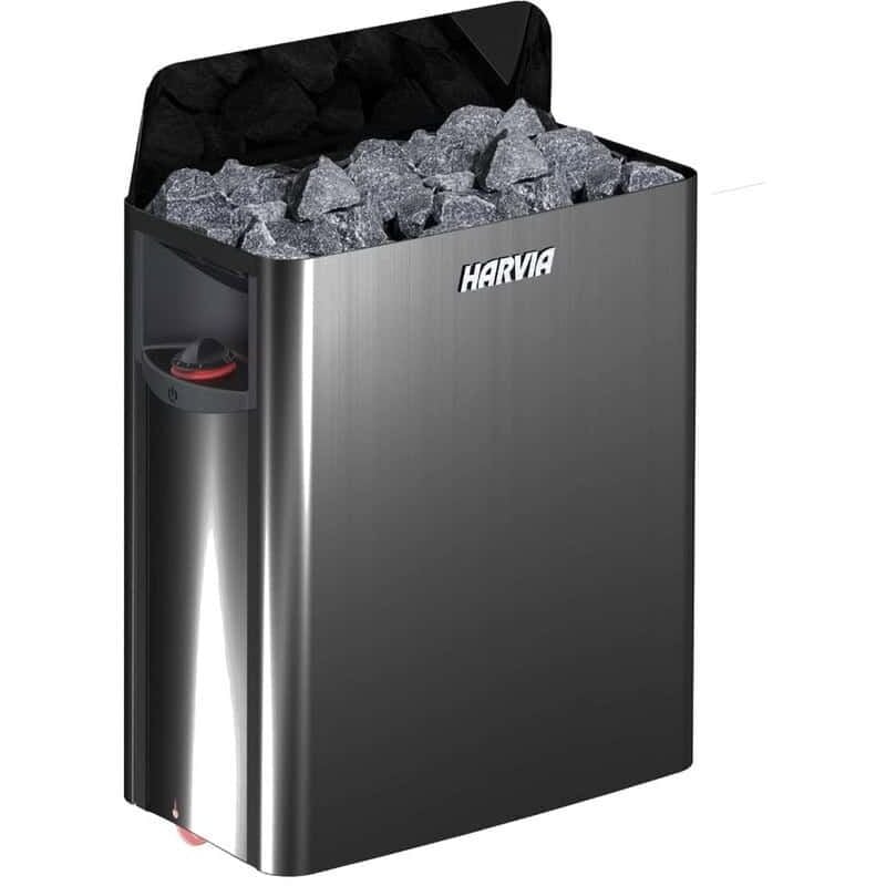 Poolstar - Poêle The Wall black e 4,5 à 8 kW Harvia - Puissance poêle: 8 kW