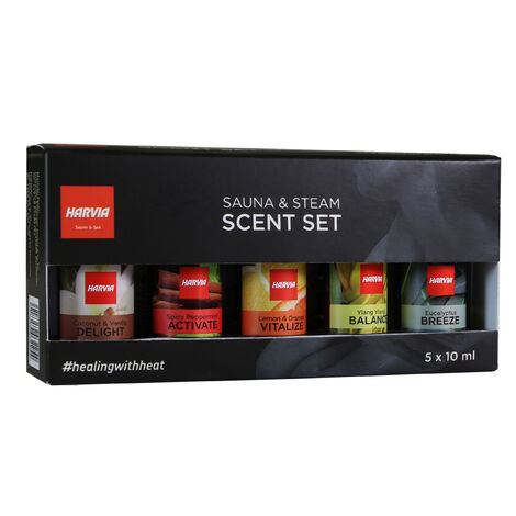 Harvia Saunaaufguss Set 5x 10 ml Duftkonzentrat für Sauna und Dampfsauna Duftset
