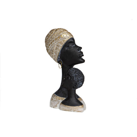 Harzbüste Frau mit Kind 18x7x33cm
