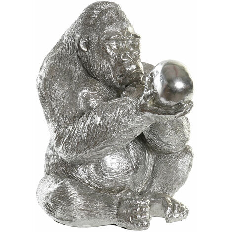 Harzfigur 38.5x33x43.5 Gorilla Harz Silber Material Mehrfarbfarbfamilie Figuren Détails Details